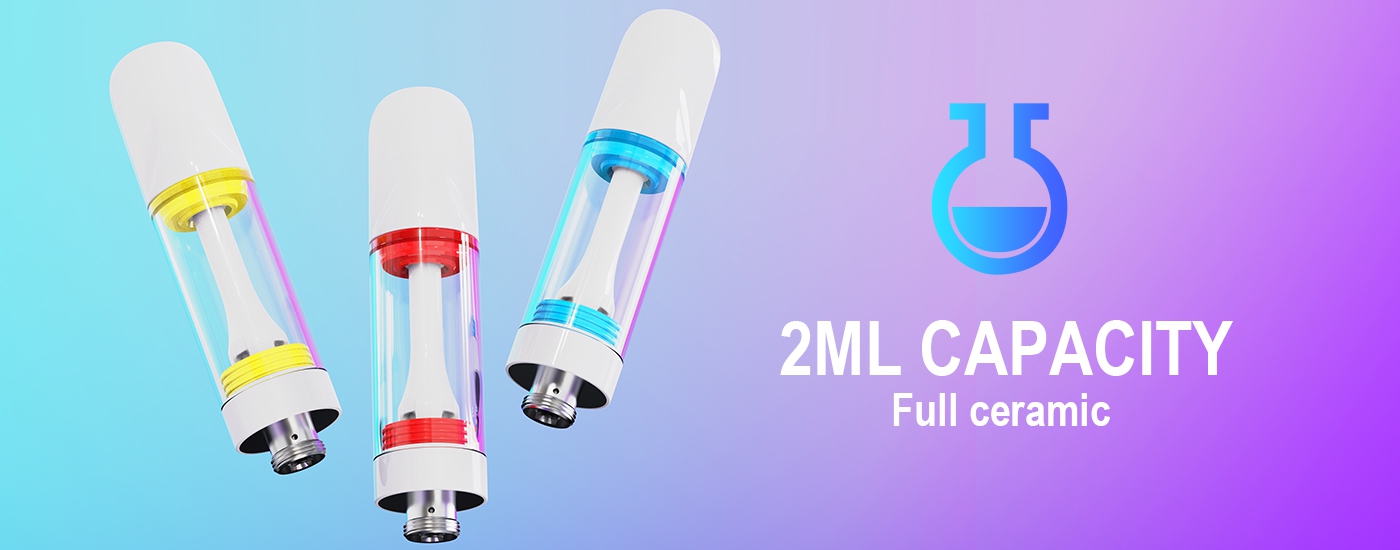 LOKREE full ceramic vape cartridges in 2ml capacity